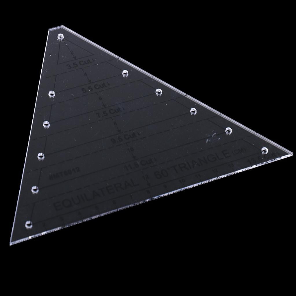 60 Degree Equilateral Triangle Quilting Ruler for Quilting Paper Arts Craft
