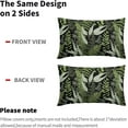thumbnail image 4 of Green Leaf Plant Lumbar Pillow Covers 12X20 Inch Herbs Botanical Fern Vintage Leaves Floral Decorative Pillow Cases Set of 2 Black Throw Pillows Farmhouse Home Decor For Sofa Couch Cushion Outdoor, 4 of 6