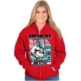 thumbnail image 4 of Street Fighter E Honda Heavy Hitter Unisex Plus Size Zip Hoodie Brisco Brands 5X, 4 of 5