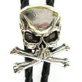 thumbnail image 2 of Western Bolo Tie with Skull & Crossbones Ornament; Antiqued Finish, 2 of 2