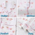 thumbnail image 4 of VONCOS Womens Dachshund Print Short Sleeve Pajama Set - Cute 2 Piece Beige Lounge Set with Shorts Soft Breathable Sleepwear,Size XL, 4 of 6