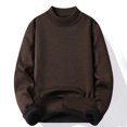 thumbnail image 1 of Pull Décontracté pour Hommes, Col Roulé Basique Ajusté, Tricoté, Col Montant, Pull-Over, Col Double, Automne Hiver, 1 of 7