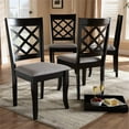 thumbnail image 5 of Bowery Hill 17.9'' Modern Oak Wood Dining Chair in Espresso/Gray (Set of 4), 5 of 7