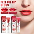 thumbnail image 4 of Peel Off Lip Gloss, Matte Lipstick, Long Lasting Tinted Lip Stain, Lightweight Soft Texture, Easy To Apply, Portable Size, Natural Look, Moisturizing Lip Makeup, 4 of 7