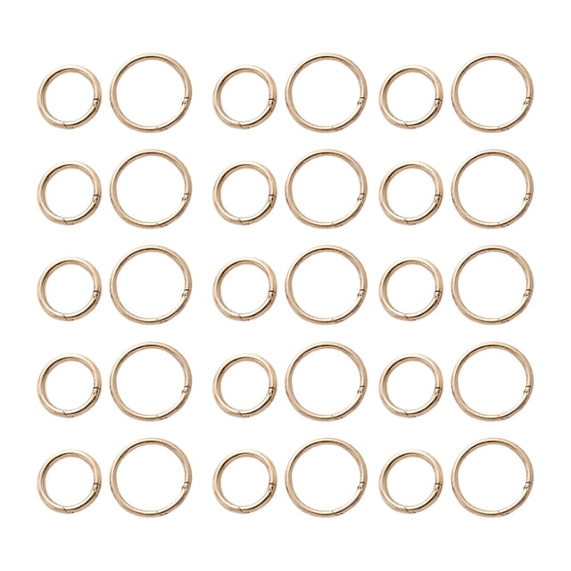 fastboy 20x Gold Multifunctional Round Spring Snap Clip For Bags Easy To Anddurable Made With Zinc Alloy 1Set