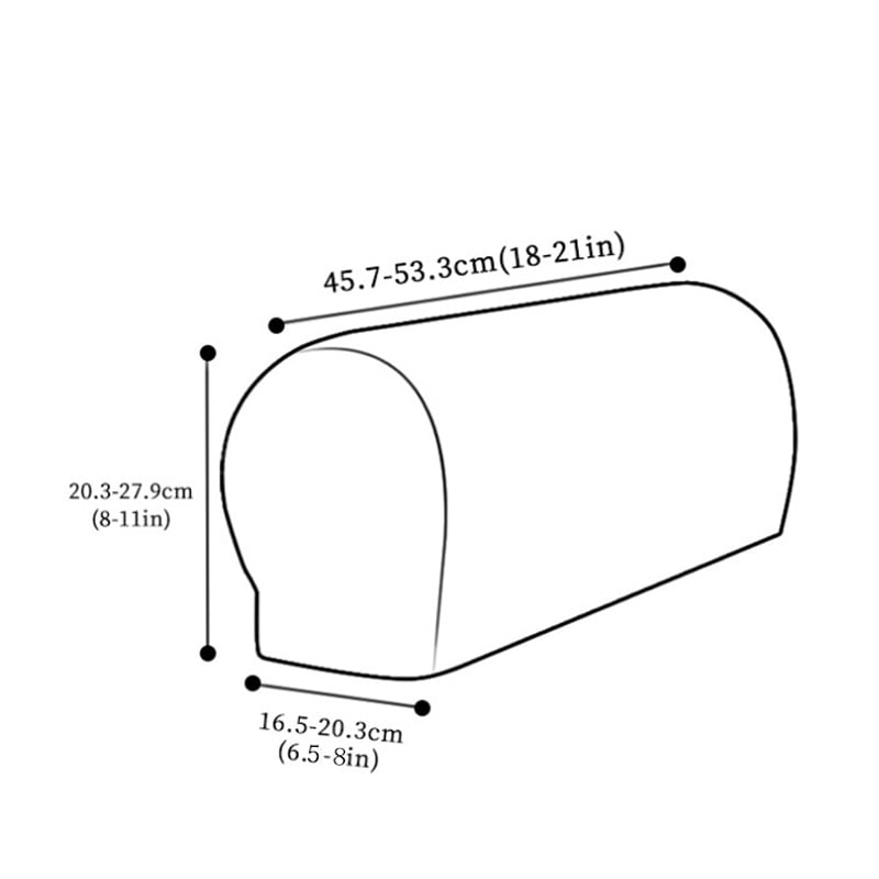 2 Pcs PU Leather Sofa Armrest Covers Protectors Stretchy Waterproof for