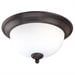 thumbnail image 2 of Nuvo 60/2435 Glenwood Ceiling Medallion Lighting 13in Sudbury Bronze 2-light, 2 of 2