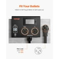 thumbnail image 4 of VEVOR NEMA Splitter for Dryer and EV NEMA 14-50P 2x 14-50R 3.4'' LCD Screen ETL, 4 of 12