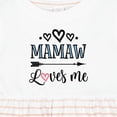 thumbnail image 4 of Inktastic Mamaw Loves Me Grandchild Girls Baby Dress, 4 of 5