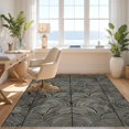 thumbnail image 3 of Design&I 6'x9' Washable Area Rug Snag-Free Abstract Rhythmic Swirl Contemporary Monochrome Rectangular Lightweight for Dining Room, Under Table, Office, 3 of 7