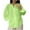 Green, variant on Women's Cotton Linen Shirts Plus Size Long Sleeve Shirt Oversized Solid Color V Neck Tops White XXXL