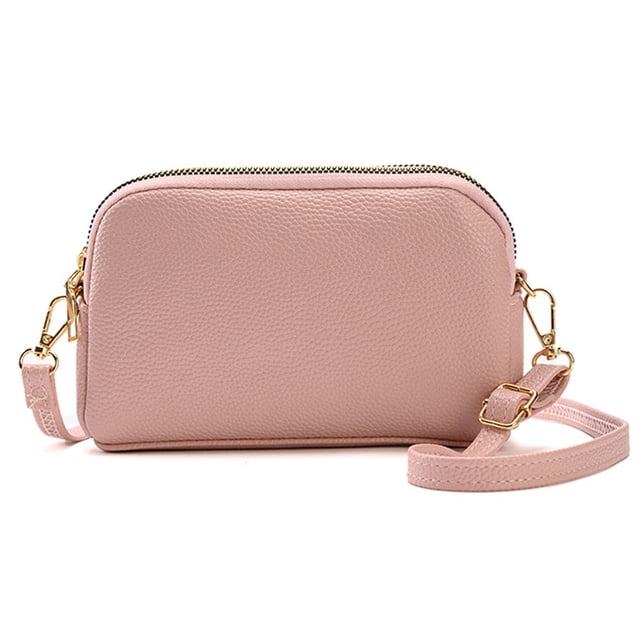 Monederos de mano tipo billetera de PU para mujer, pequeños bolsos cruzados para teléfono, bolso informal, 19*13*4cm