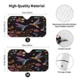 thumbnail image 5 of Yiaed Humming Bird And Tropical Flowers Embroidery Print Car Windshield Sunshade Front Auto Car Front Window Sun Shade Foldable Sun Visor Shield Cover Auto Accessories for Sedan SUV Truck-Medium, 5 of 5
