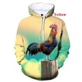 thumbnail image 2 of Sudadera con capucha con estampado 3D de pollo, divertida y divertida, informal, con gráficos, para otoño e invierno, de manga larga, unisex, 2 of 5