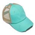 thumbnail image 2 of Ticikt Womens Ponytail Hat Baseball Cap High Messy Bun Ponycap Hats Quick Drying Mesh Hat, 2 of 3