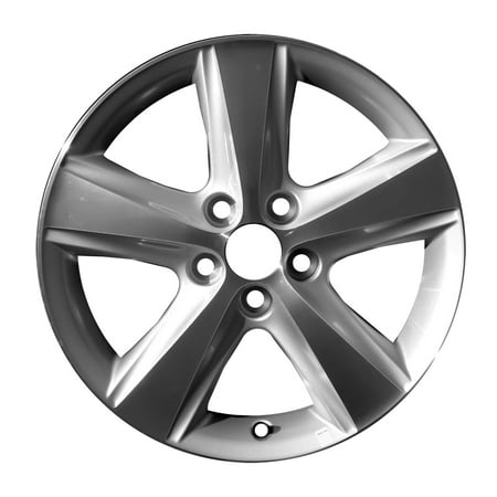 Aftermarket 2010-2011 Toyota Camry  17x7 Alloy Wheel, Rim Sparkle Silver Painted with Machined Face -