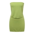 thumbnail image 6 of Xijirk Tank Tops Matching Two Piece Set Fashion Crop Top with Bodycon Skirt Outfit for Casual and Party Wear Camisole Tops for Women,Green,M, 6 of 8