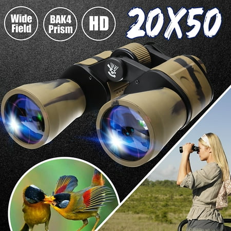 Magnification Binoculars Telescope- 20x50 1000M Magnification Night Vision for Hunting, Camping, Hiking and Bird