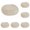 Beige, variant on 2-6PC Placemats Woven Braided Placemats Washable Non Heat Resistant Table Mats for Dining Table Durable Easy to Clean Place Mats for Kitchen Dining Room Home Decor