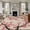 Light Beige Light Pink, variant on Round Area Rugs Collection 3 Ft, Spring Flowers Non-Slip Residential Carpet, Country Pink Peach Blossoms Botanical Floral Indoor Crawling Mats Doormat Runner Rugs Play Mat forBedroom