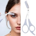 thumbnail image 1 of Tarmeek Eyeow Scissors With Detachable Comb Washable Ha Lightweight Portable Eyeow Scissors Detachable Comb Great for Spring and Daily Life Gift for Women, 1 of 3
