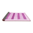 thumbnail image 2 of Ahgly Company Indoor Rectangle Solid Pink Modern Area Rugs, 2' x 5', 2 of 4