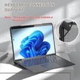 thumbnail image 4 of SaniMore for Microsoft Surface Pro 9 13" 2022 Case Support Keyboard Connection, Soft TPU & Rugged PC Cover with Handle & 360° Rotatable Kickstand Small Lock Full Body Protective Shell, Darkbrown, 4 of 12
