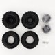 thumbnail image 1 of 4 Uds 1,9 "cubos de rueda de plástico neumático de goma 1/10 accesorio de coche RC apto para Traxxas TRX-4, 1 of 8