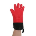 thumbnail image 4 of Unique Bargains 1 Pc Non-slip Oven Mitts for Kitchen Red Black, 4 of 5