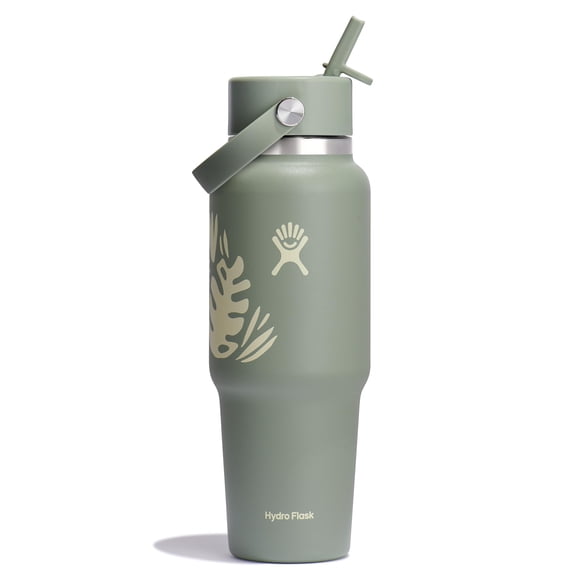 Botella de agua Hydro Flask Wide Flex Straw 950 ml Botanical Bliss