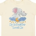 thumbnail image 4 of Inktastic My Babysitter Loves Me Cute Elephants Clouds Moon and Stars Boys or Girls Toddler T-Shirt, 4 of 5