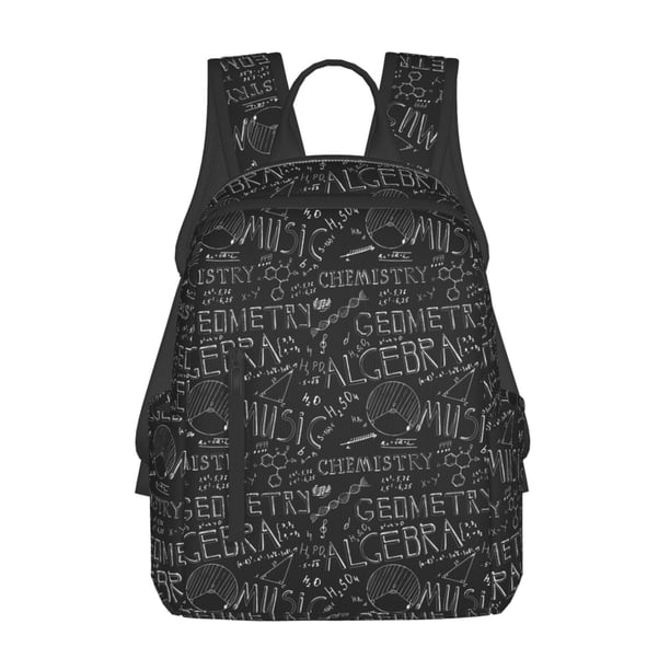 Disketp Black Scientific Mochila Ligera e Impermeable, Mochila de Día Resistente para Viajes, Senderismo y Uso Diario para Hombre y Mujer