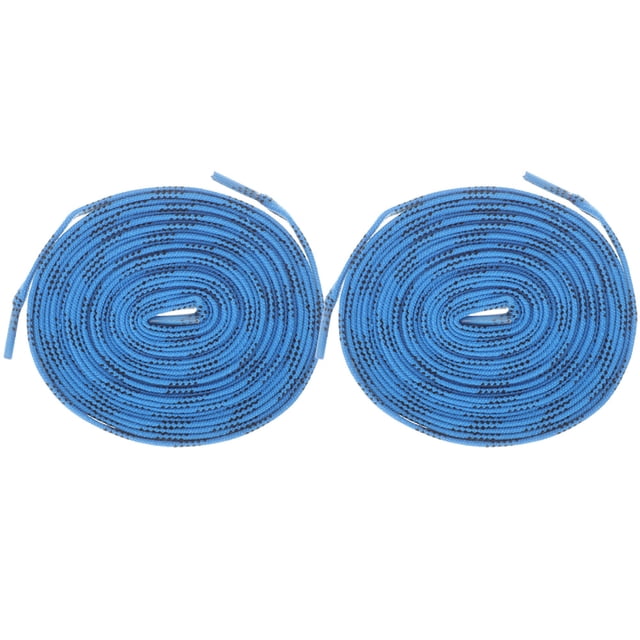 HOOWIFFY 2Pares Cordones Deportivos Para Patines De Hielo Azul Resistentes Y Fáciles De Usar Para Hockey
