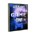 thumbnail image 3 of Stupell Industries Let's Get Our Game On Phrase Graphic Art Luster Gray Floating Framed Canvas Print Wall Art, Design by Marcus Prime, 3 of 6