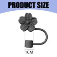 thumbnail image 4 of 3 tapas de silicona con forma de flores para taza, 0,4 pulgadas, bonitos accesorios para pajitas para vasos Stanley de 40 oz/30 oz, protectores portátiles, regalos de decoración de San Valentín para, 4 of 5