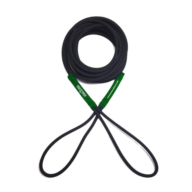 Boat Line Rope Bungee - Heavy Duty Line for Launching, Retrieving, Mooring and Docking (Black/Green, 25 Feet)