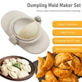 thumbnail image 4 of 7 moldes reutilizables para hacer albóndigas con 3 cortadores de masa y 1 cuchara de acero inoxidable 304 para hacer albóndigas, máquina segura para hacer empanadas, juego de moldes para cocina de alb, 4 of 11