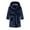 Navy, variant on CHGBMOK Girls Robes Flannel Kids Bathrobe Plush Toddle Robe Hooded Sleepwear with Belt