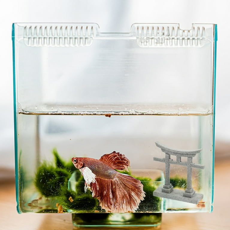 2 Pcs Garden Micro Landscape Decor Japanese Miniature Fish Tank Stone