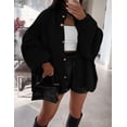 thumbnail image 2 of Suéter PRETTYGARDEN Negro con Botones de Punto Grueso Talle S, 2 of 8