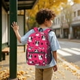 thumbnail image 6 of Boston Terrier and Polka Dot Red 17" School Backpacks for Teens,Waterproof Oxford Fabric,S-Shape Padded Straps for School,Travel,Hiking,Camping, 6 of 6