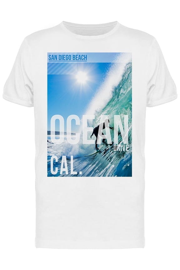 Surfer In The Barrel T-Shirt Men -Image by Shutterstock, Male Large