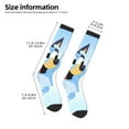 thumbnail image 3 of Saiise Bluey Funny Socks Men Women Boys Kids Adults Novelty Graphic Crew Tube Socks Crazy Design Casual Dress Socks for Sports,Running,Travel, 3 of 7
