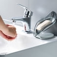 thumbnail image 3 of pitrice Feuille Forme Support Éponge Outil de Nettoyage Drainer Stand Cuisine Éponge Drain Plateau de Support, Gris, 3 of 8