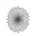 thumbnail image 4 of Stylish Black - White Floral Pattern Flannel Blanket - Soft Warm Cozy for Sofa Travel Bed and Chair - Perfect for Any Space, 4 of 7