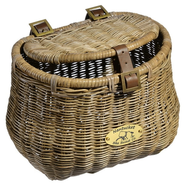 Nantucket Bicycle Basket Co. Madaket Creel Basket w/ Lid