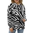 thumbnail image 4 of 3D Colorful Zebra Pattern 3D Print Hoodie Men Women Autumn Thin Pullover Sweatshirt Vintage Streetwear Tops, 4 of 6