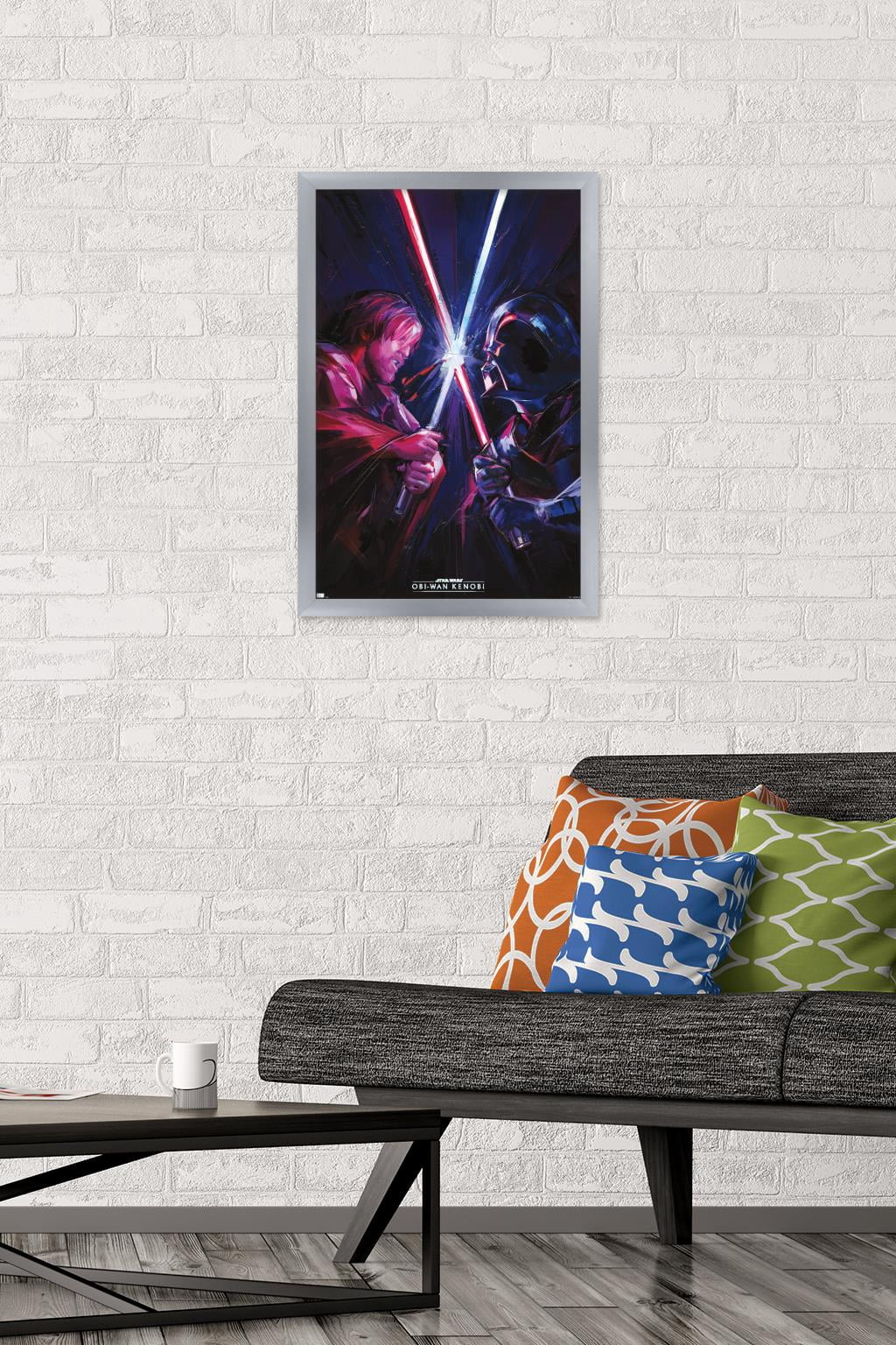 Star Wars: Obi-Wan Kenobi - Duel Wall Poster, 14.725" x 22.375" Framed