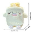thumbnail image 3 of BallsFHK Cute Hot Water Bottle Cartoon Plush Hot Water Bottle, Water Filling Hot Water Bottle Can Be Inserted Into The Hand Flushing Water Warming Hand Bag, Winter Warmt, 3 of 4
