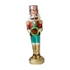 thumbnail image 3 of Figura de cascanueces de Navidad, muñeco de cascanueces de cristal brillante, estante creativo para fiestas, escritorio, decoración navideña navideña, Grande, 3 of 9